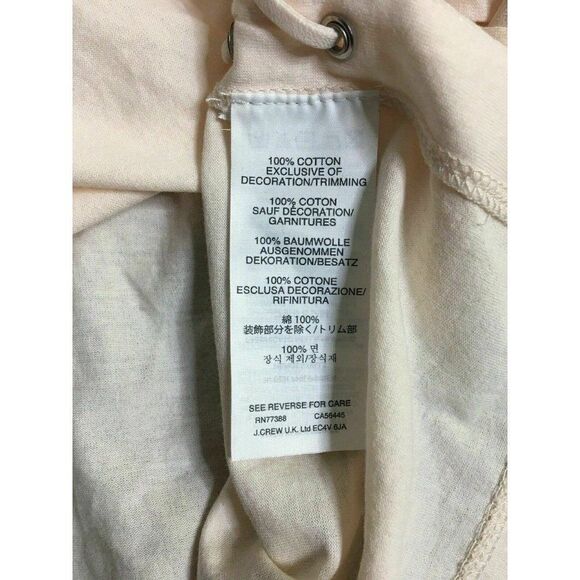 J Crew New Baby Pink Lace Up Short sleeve t shirt - Picture 7 of 7
